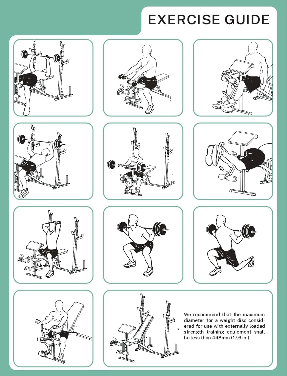 900 lbs Weight Bench Set with Squat Rack and Preacher Curl, Complete Leg Extension and Bench Press Equipment for Comprehensive Home Gym Workouts